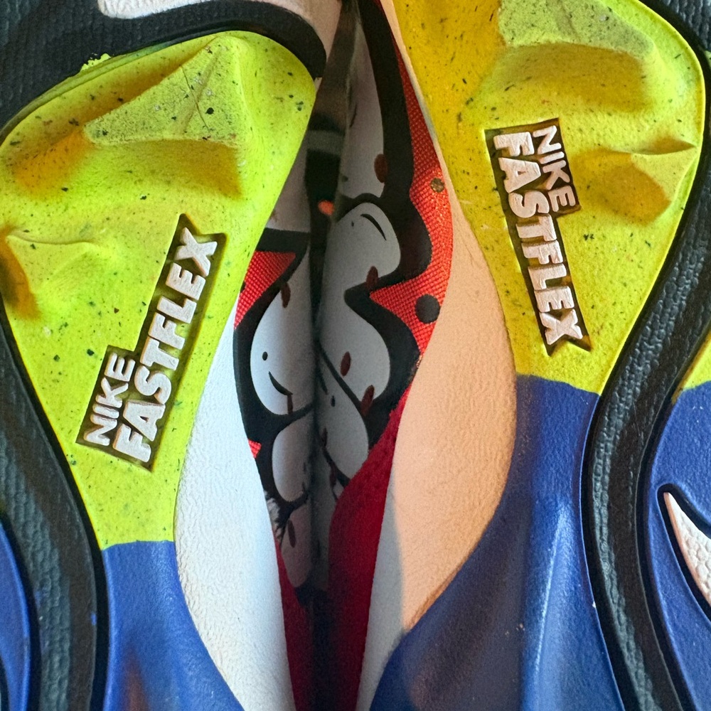 Nike Kids Red Graphic NIKE Huarache baseball cleats size Y6 - Picture 7 of 7